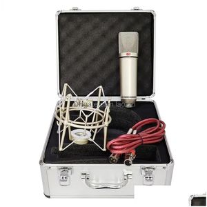 Microphones U87 Kit professionnel de condensateur avec support de choc en métal pour ordinateur Podcast Gaming Enregistrement Chant 221101 Drop Livraison DHB5V