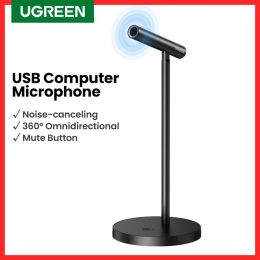 Microphones UGREEN USB Microphone Microosen Mic pour la radiodiffusion Instrument Recording Vedio Gaming avec réduction du bruit