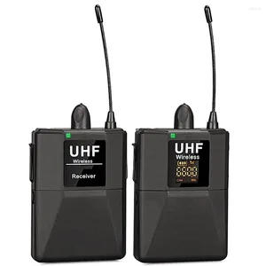 Microfoons UHF Dual Channel Wireless Lavalier Microphone Rapel Mic