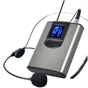 Microfoons UHF draagbare draadloze hoofdtelefoon / lavalier-reversmicrofoon met bodypack-zender en ontvanger 1/4 inch uitgang Live Drop Otawo