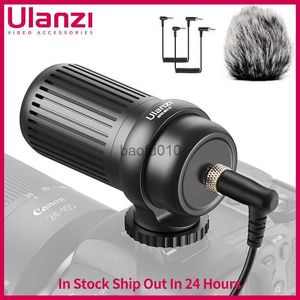 Microfoons Ulanzi Nova MIC 01 Video -microfoon voor Nikon DSLR Camera VLog Live Streaming Stereo Recording Microfoon voor smartphone HKD230818