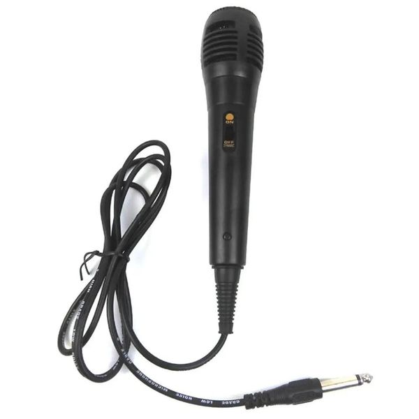 Micrófonos Micrófono dinámico con cable unidireccional para grabación de voz, máquina de canto, sistemas de karaoke y computadoras