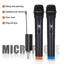 Microphones Karaoké universel sans fil KTV Microphone dynamique professionnel maison pour chanter micro portable pour fête spectacle discours église scène Conf 231204