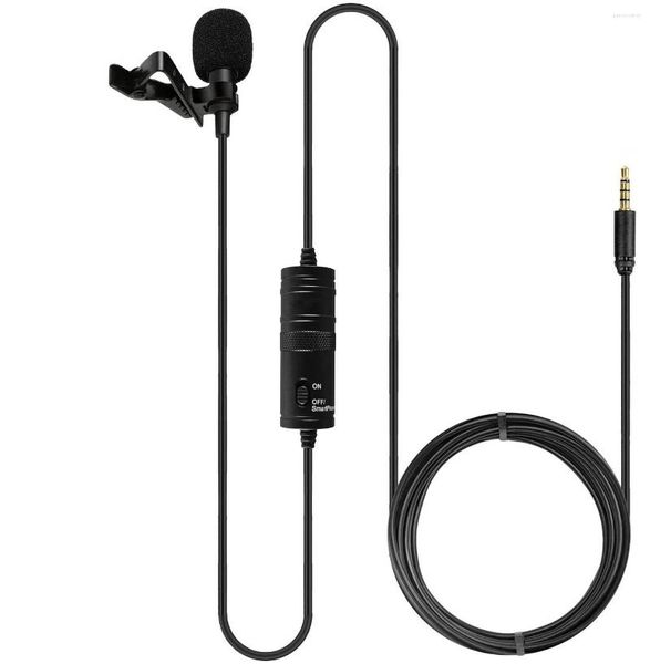 Microphones Universal Lavalier USB Microphone pour Mac ordinateur portable ordinateur de bureau Smartphones caméras Podcasting travail à distance