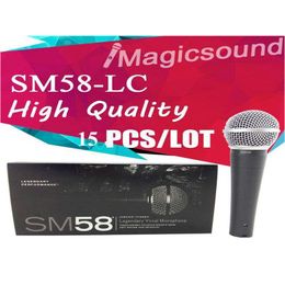 Microphones Version améliorée Sm58Lc 15 pièces de qualité supérieure Sm 58 58Lc filaire dynamique cardioïde Microphone Vocal microfone micro livraison directe Dhcwh