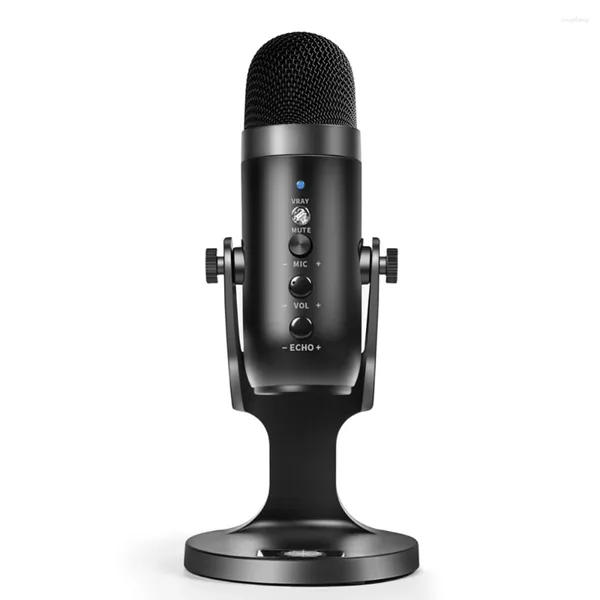Microphones USB Microphone à condensateur Ordinateur Jeu mobile PS4 Chat Live K Song Enregistrement Réduction du bruit