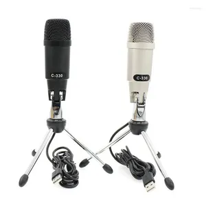 Microphones USB Condenseur Microphone Plug-and-play pour le chat en ligne sur l'ordinateur Broadcast YouTube, etc.