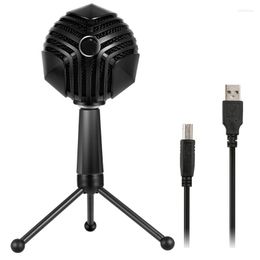 Microfoons USB Microfoon Mute -knop RGB -indicatorcomputer voor het streamen van laptopopname/vergadering/podcast/games