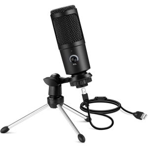 Microphones Microphone USB Microphones de condenseur professionnel pour ordinateur ordinateur portable Studio chant de jeu streaming Mikrofon