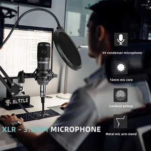 Microphones USB Microphone Professionnel Play Play PC Computer Condensver Cardiod Mic Kit avec sondage avancé sonore pour ST