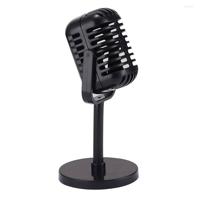 Mikrofoner Vintage Microphone Prop Plastic Retro for Costume Role Play Antique Stage