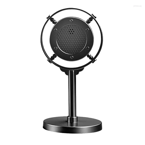 Microphones Vintage Style Microphone Simulation classique rétro dynamique micro vocal support universel pour la performance en direct chanter