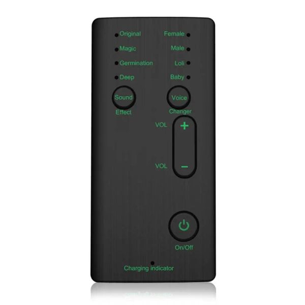 Micrófonos cambiadores de voz micrófono mini portátil 8 modulador de cambio de voz con funciones de voz ajustables micrófono de sonido de sonido