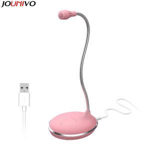 Microphones en gros Migne de bureau rose mignon microphone pour enfants Enregistrement PC micro micro pour la diffusion de diffusion de diffusion en streaming