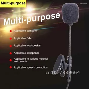 Microphones Clif de microphone câblé 3,5 mm Collier stéréo mini externe pour ordinateur portable PC Portable