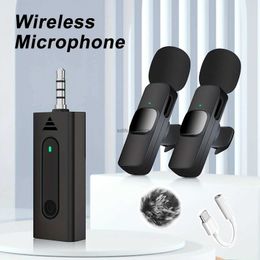 Microphones Wireless Wireless 3,5 mm LAVARE LAPEL Microphone Omnidirectional Condenseur pour les haut-parleurs de la caméra Enregistrement de smartphone YouTubeq1