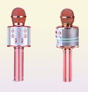 Microphones Microphone karaoké sans fil Bluetooth, haut-parleur Portable, lecteur KTV domestique avec fonction d'enregistrement T2209161444271