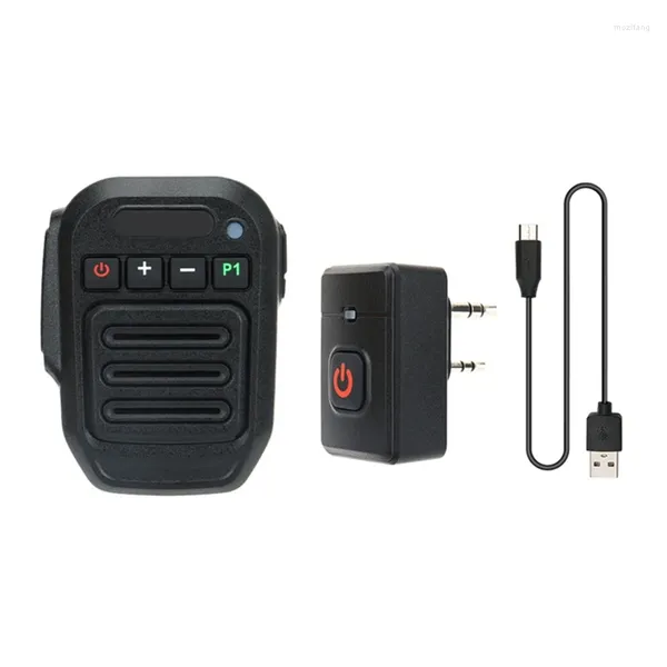 Microphones Microphone Bluetooth sans fil Mic de haut-parleur Mic Type-C pour Baofeng UV-5R 5rh Quansheng UV-K5 K6 Radio Ham Radio