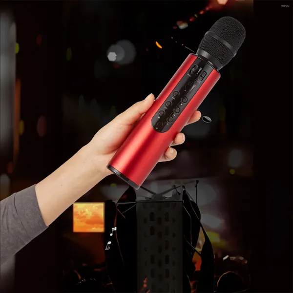 Microphones Wireless Bluetooth Mobile Phone Microphone Audio Intégration K-Song Double haut-parleurs Portable Chantorat Portable