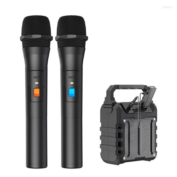 Micrófonos micrófono de mano inalámbrico para grabar altavoces de escenario fiestas de canto Karaoke ABS Pintura universal