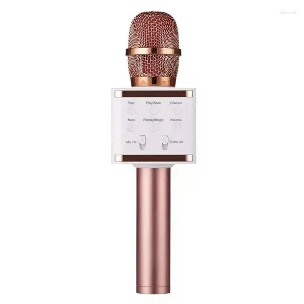 Microphones sans fil Karaoké Bluetooth Microphone Portable Haut-parleur de poche Machine pour enfants Adultes Accueil KTV Party