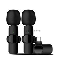 Microphones Wireless Lavalier Microphone Studio pour Type-C PC Gaming Professional Live Mobile Phone K8 M21Q1