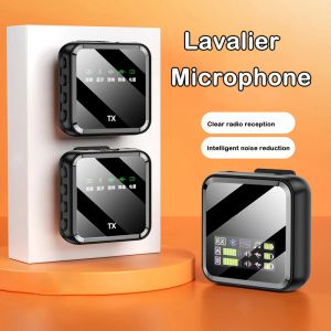 Microphones Système de microphone Lavalier sans fil Bluetooth AUDIO VIDEO VOIGNE Mic pour l'iPhone Android Mobile Phone Entreweter Camera