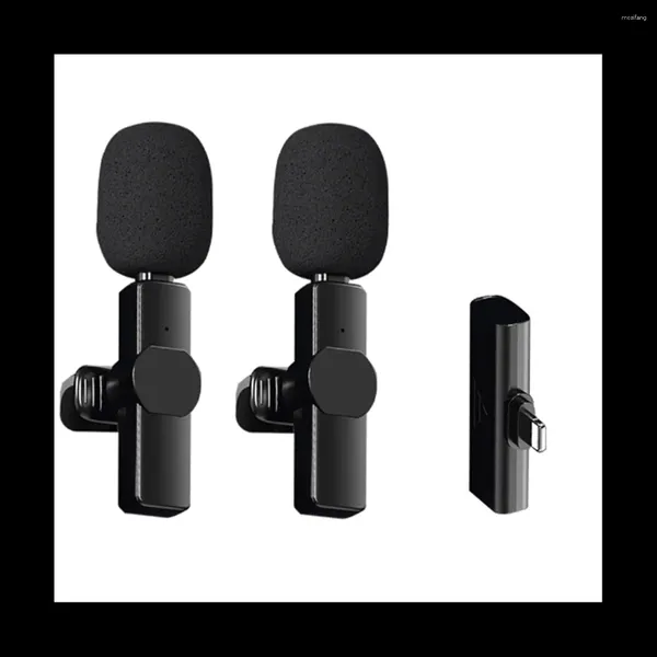 Microphones Microphone Lavalier sans fil Super durée de vie de la batterie adaptée à l'enregistrement en direct Android Interview B