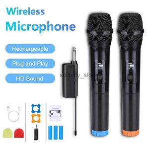 Microfoons draadloze microfoon dynamische handheld karaoke met oplaadontvanger geschikt voor bruiloftsfeestjes kerkclubsq1