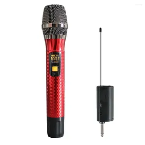 Microphones Dynamique des microphones sans fil avec récepteur de 50 mètres Distance de transmission pour l'hôte de la conférence de nuit du karaoké