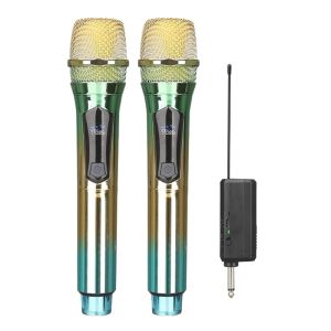 Microphones Microphone sans fil, Microphone Microphone Microphone Système de microphone sans portage avec récepteur rechargeable Installation facile