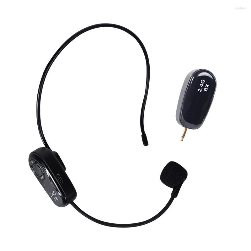 Mikrofoner trådlöst mikrofon headset brusreducering bärbar krok mic mottagare röstundervisning högtalare utomhusguide försäljning