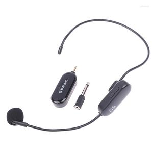 Microfoons draadloze microfoon headset UHF MIC en handheld 2 in 1 160 ft bereik voor spraakspodiumluidsprekers