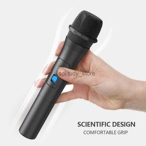 Microphones Kit de système de microphone sans fil USB Récepteur Handheld Karaoke Home Party Smart TV haut-parleur chantant microphoneq