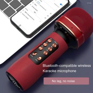 Microfoons WS-898 Draadloze Bluetooth-compatibele microfoon Multifunctionele microfoon FM Stemveranderende audio Luidsprekerbenodigdheden Handheld Karaoke