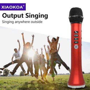Microphones XIAOKOA L-698 Microphone de karaoké sans fil Haut-parleur Bluetooth 2-en-1 Enregistrement de chant portable Lecteur KTV portable pour iOS / Android T220916