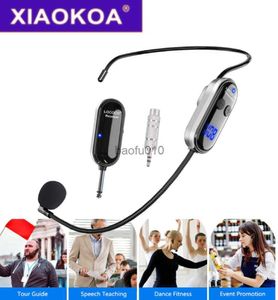 Microphones XIAOKOA LOCOCO Microphone sans fil Système de micro sans fil UHF avec affichage numérique LED Microphone de portée de 165 pieds pour amplificateur de voix HKD230818