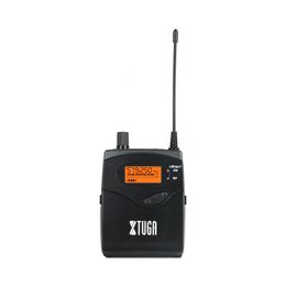 Micrófonos XTUGA RW2080 Sistem Monitor In Ear Penerima Paket Tubuh Tunggal dengan Auricular Nirkabel Seluruh Logam 230905
