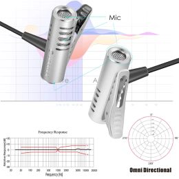 Microphones Yanmai R933 Microphone de condenseur omnidirectionnel Lavalier pour PC Phone Camera Dropship