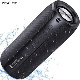 Microfoons Zealot S51 Krachtige Bluetooth's ER Bass Wireless S ers Subwoofer Waterdichte geluidskastondersteuning TF TWS USB Flash Drive 230816