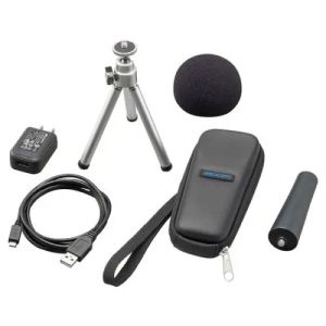 Micrófonos zoom aph1n aph1n paquete de accesorios para zoom h1n adaptador de clip de micrófono de stand de trípode ajustable de grabadora