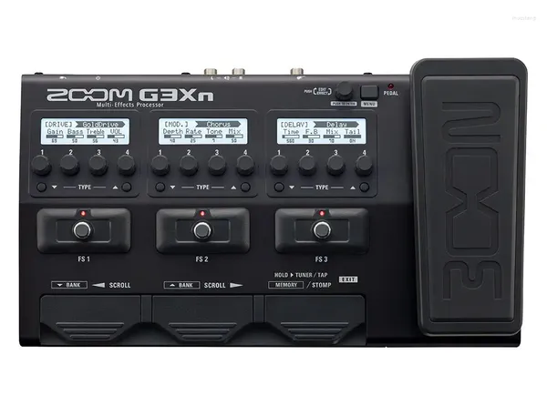 Microphones Zoom G3XN Guitar Multi-Effets Processeur Pédale Stomp Effects 70 Pour les performances en direct et le studio