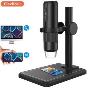 Microscope and accessories Digital Microscope Professional USB With 8 LEDS Endoscope 1600X Zoom Camera Magnifier For Cell Phone PC Coin Soldering Tools 230714