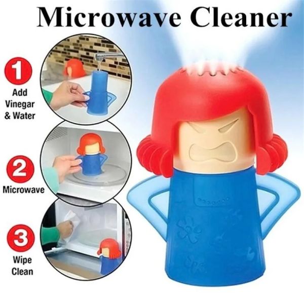 Clean à vapeur de four à micro-ondes pour vapeur de four maman en colère nettoie facilement les appareils pour le réfrigérateur de cuisine