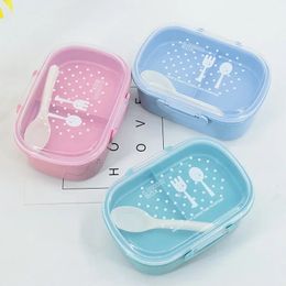 Boîte bento de paille de blé micro-ondes BPA CONTERITEUR DE Rangement alimentaire gratuit Fruit Aliments alimentaires Conteneur à lunch pour enfants