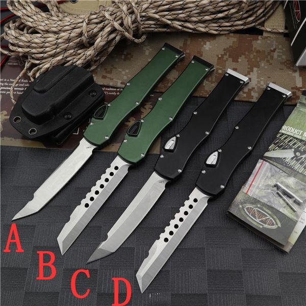 Micto tech Marfione Custom Tanto Cuchillo automático Mango de aleación de aluminio Camping Senderismo al aire libre Autodefensa Combate táctico Cuchillos EDC