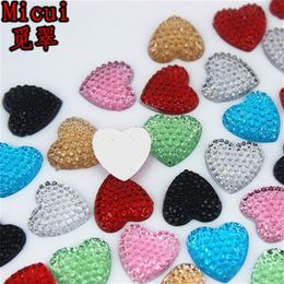 Micui 200pcs 13 mm hart Acryl Rhinestone Crystals Flatback niet naaien voor kledingjurk Decoraties Sieraden Accessoires ZZ743248O