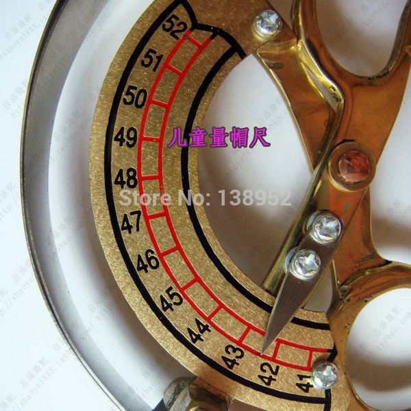 Livraison gratuite Mid Sizer 49-62CM M Ciseaux Type Compass Cap Hat Taille Outil de mesure Hand Held Millinery Circulaire.