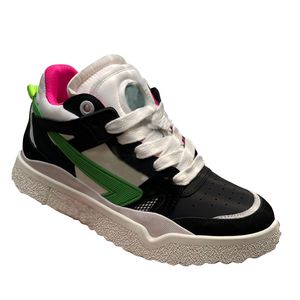 Mid-top Oou van heren casual schoenen mode kleur bijpassende dames sneakers hoge kwaliteit rubberen zool van klassiek pijlontwerp paar designer schoenen met originele doos