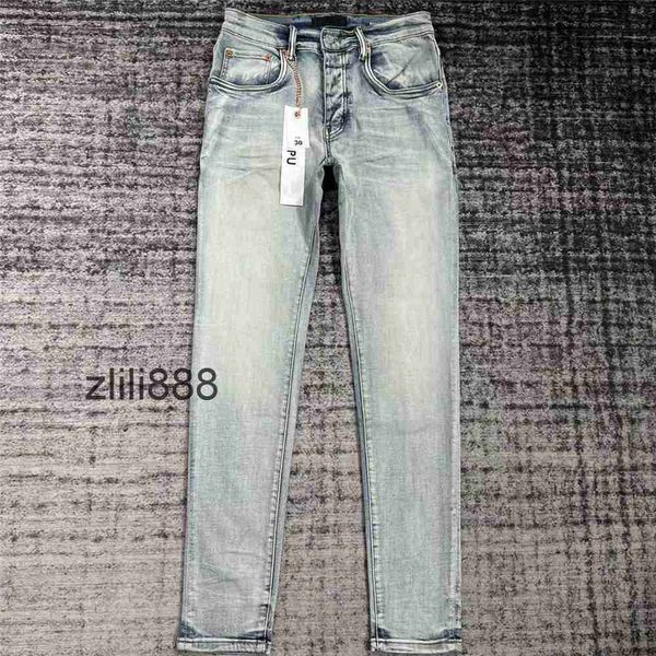 Mid Waist Denim Designers Clothes Purple Denims Pant de marque Branded Clothing Mens Pantalon Ligne Sports décontractés Brand Jean 30 Jean 30